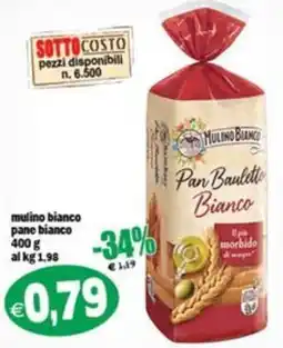 Il Castoro Supermercati Pan Bauletto Bianco offerta