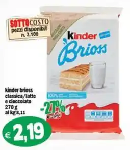 Il Castoro Supermercati Kinder Brioss classica offerta