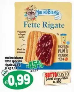 Il Castoro Supermercati Mulino Bianco Fette Rigate offerta