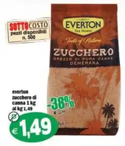 Il Castoro Supermercati Everton zucchero di canna offerta