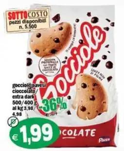 Il Castoro Supermercati Gocciolè Pavesi cioccolato extra dark offerta