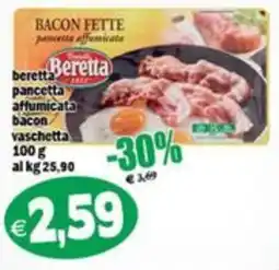 Il Castoro Supermercati Beretta pancetta affumicata offerta