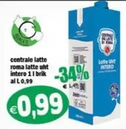 Il Castoro Supermercati centrale latte roma latte uht intero offerta