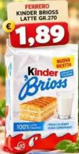MercADone Ferrero Kinder Brioss offerta