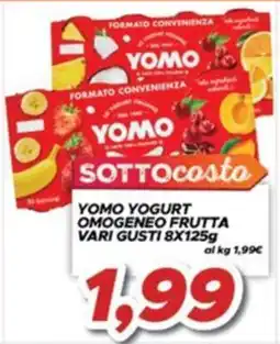 MA Supermercati Yomo yogurt omogeneo frutta offerta