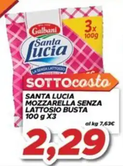 MA Supermercati Santa Lucia mozzarella senza lattosio busta offerta