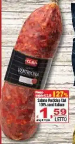 CTS Supermercati Salsiccia Venticina Clai offerta