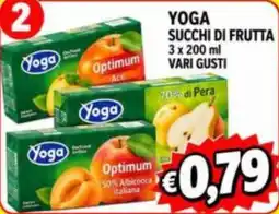 Supermercato Papale Yoga succhi di frutta offerta