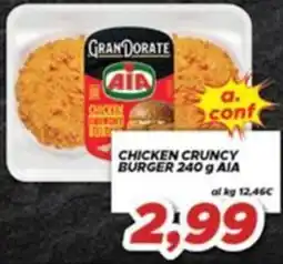 MA Supermercati Chicken crunchy burger AIA offerta
