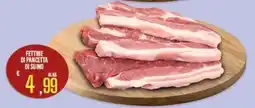 Supermercati EffePiù Fettine di pancetta di suino offerta