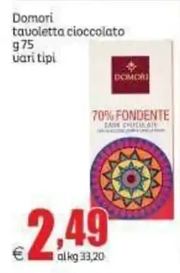 Elite Domori tavoletta cioccolato offerta