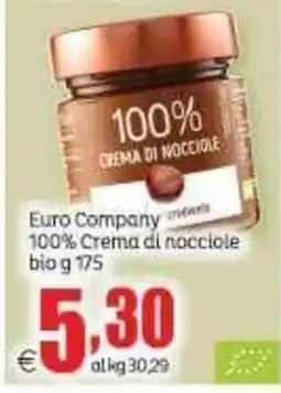 Elite Euro Company 100% Crema di nocciole bio offerta