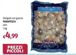 Futura Supermercati Vongole con guscio Panapesca offerta