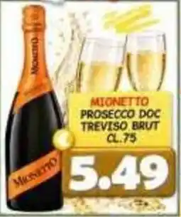 MercADone Mionetto Prosecco Doc Treviso Brut offerta