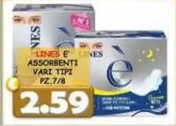 MercADone Lines e' assorbenti offerta