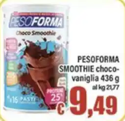 Top Supermercati Pesoforma smoothie choco vaniglia offerta