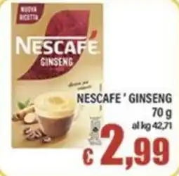 Top Supermercati Nescafe Ginseng offerta