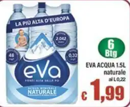 Top Supermercati Eva acqua naturale offerta