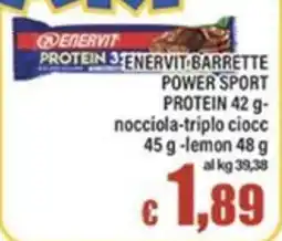 Top Supermercati Enervit barrette power sport offerta