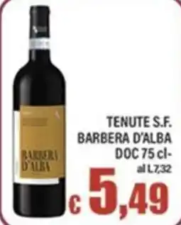 Top Supermercati Tenute S.F. Barbera d'Alba offerta