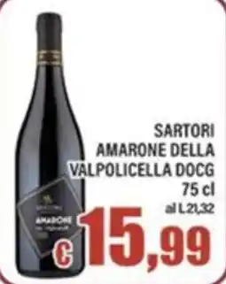 Top Supermercati Sartori Amarone della Valpolicella DOCG offerta