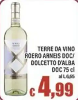 Top Supermercati Terre da Vino Roero Arneis DOC/Dolcetto d'Alba DOC offerta