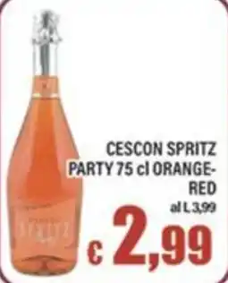 Top Supermercati Cescon Spritz Party Orange-red offerta