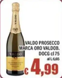 Top Supermercati Valdo Prosecco Marca Oro Valdob offerta