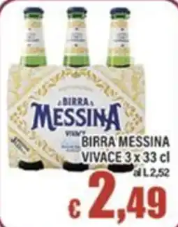 Top Supermercati Birra Messina Vivace offerta