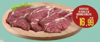 Bisteca di reale di bovino adulto