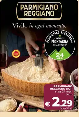 Ipercoop Radenza Parmigiano Reggiano DOP offerta