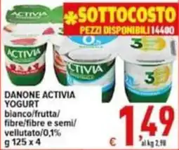 Iper Triscount Danone Activia Yogurt offerta