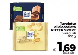 Ipercoop Radenza Tavolette di cioccolato Ritter Sport offerta
