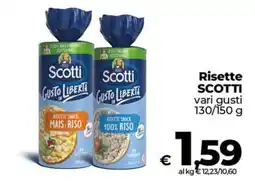 Ipercoop Radenza Risette Snack Scotti offerta