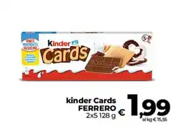 Ipercoop Radenza kinder Cards FERRERO offerta