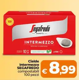 Ipercoop Radenza Cialde Intermezzo Segafredo compostabili offerta