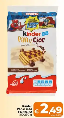 Ipercoop Radenza Kinder Pan e Cioc offerta