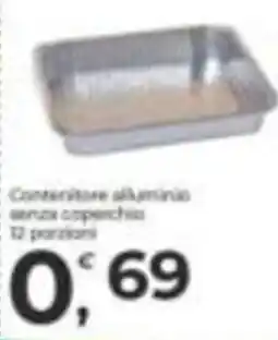 Alter Discount Contenitore alluminio senza coperchio offerta