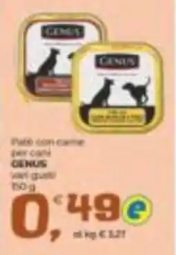 Alter Discount Pâté con carne per cani GENUS offerta