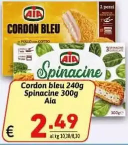 Ipercarni Cordon bleu Spinacine Aia offerta