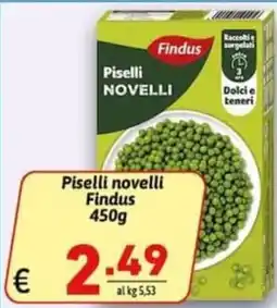 Ipercarni Piselli novelli Findus offerta