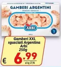 Ipercarni Gamberi XXL sgusciati Argentina Arbi offerta