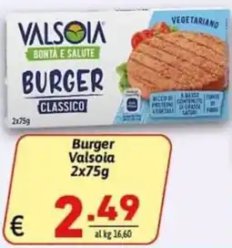 Ipercarni Burger Valsoia Classico offerta