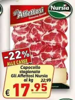 Ipercarni Capocollo stagionato Gli Affettosi Nursia offerta