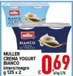 Iper Triscount Muller crema yogurt bianco offerta