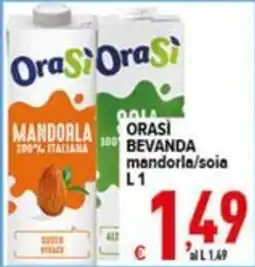 Iper Triscount Orasi bevanda mandorla/soia offerta