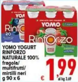 Iper Triscount Yomo yogurt rinforzo naturale 100% offerta