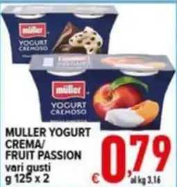 Iper Triscount Muller Yogurt Crema/Fruit Passion offerta