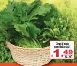 CTS Supermercati Cime di rapa prov. Italia cat. I offerta