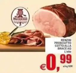 Pewex Renzini Prosciutto Cotto alla Brace AQ offerta